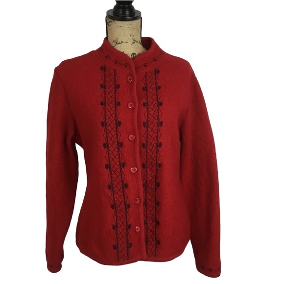 The Tog Shop Cardinal Red Wool Jacket Buttons - Picture 9 of 9